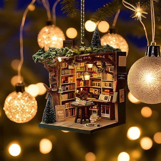 Adorna tu Navidad con Elegancia: Colgante Acrílico para Árbol de Navidad - Decoración Pastel para el Hogar