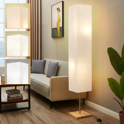 65-Inch Modern 3-Way Dimmable LED Floor Lamp for Bedroom, Office, and Livping Room (Bulbs Included)