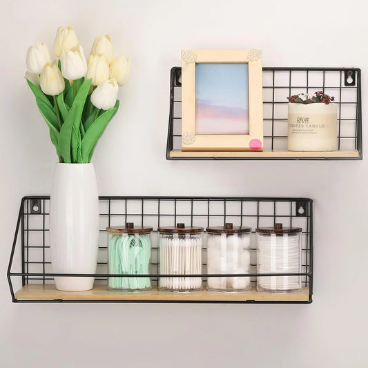 Set of 4 Acrylic Dispensers for Cotton - Elegant Brown Makeup Organizer for Your Vanity