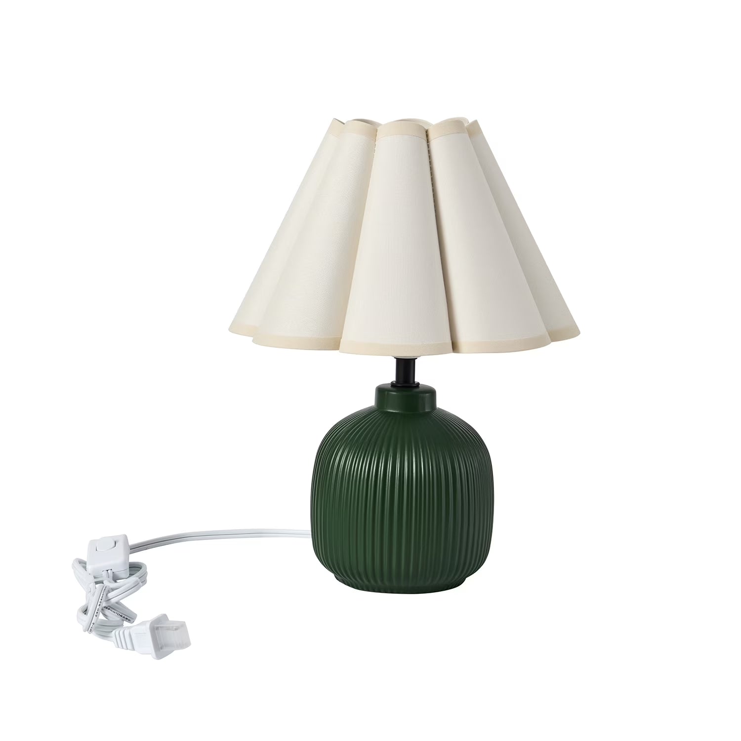 Elegant 12.5" Green Ceramic Table Lamp for Stylish Illumination
