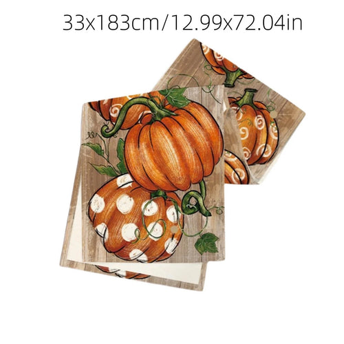 Camino De Mesa Para Otoño 1Pza 12,99X70,86 Pulgadas Camino De Mesa De Acción De Gracias Decoración De Escritorio Con Tema De Otoño