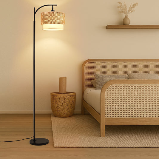 Dimmable Standing Lamp for Living Room and Bedroom, Includes 3 Color Temperature Bulb