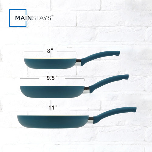 Aluminum Nonstick Ceramic Three-Piece Frypan Set