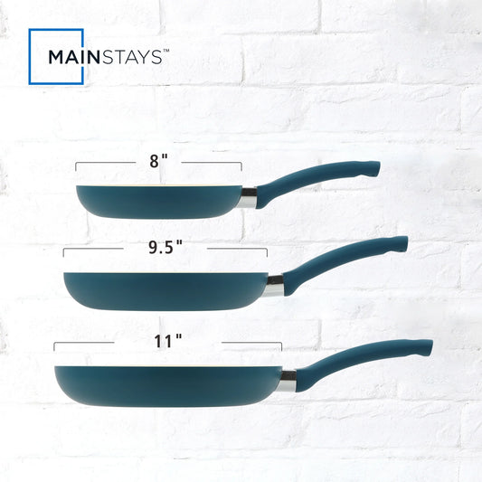 Aluminum Nonstick Ceramic Three-Piece Frypan Set