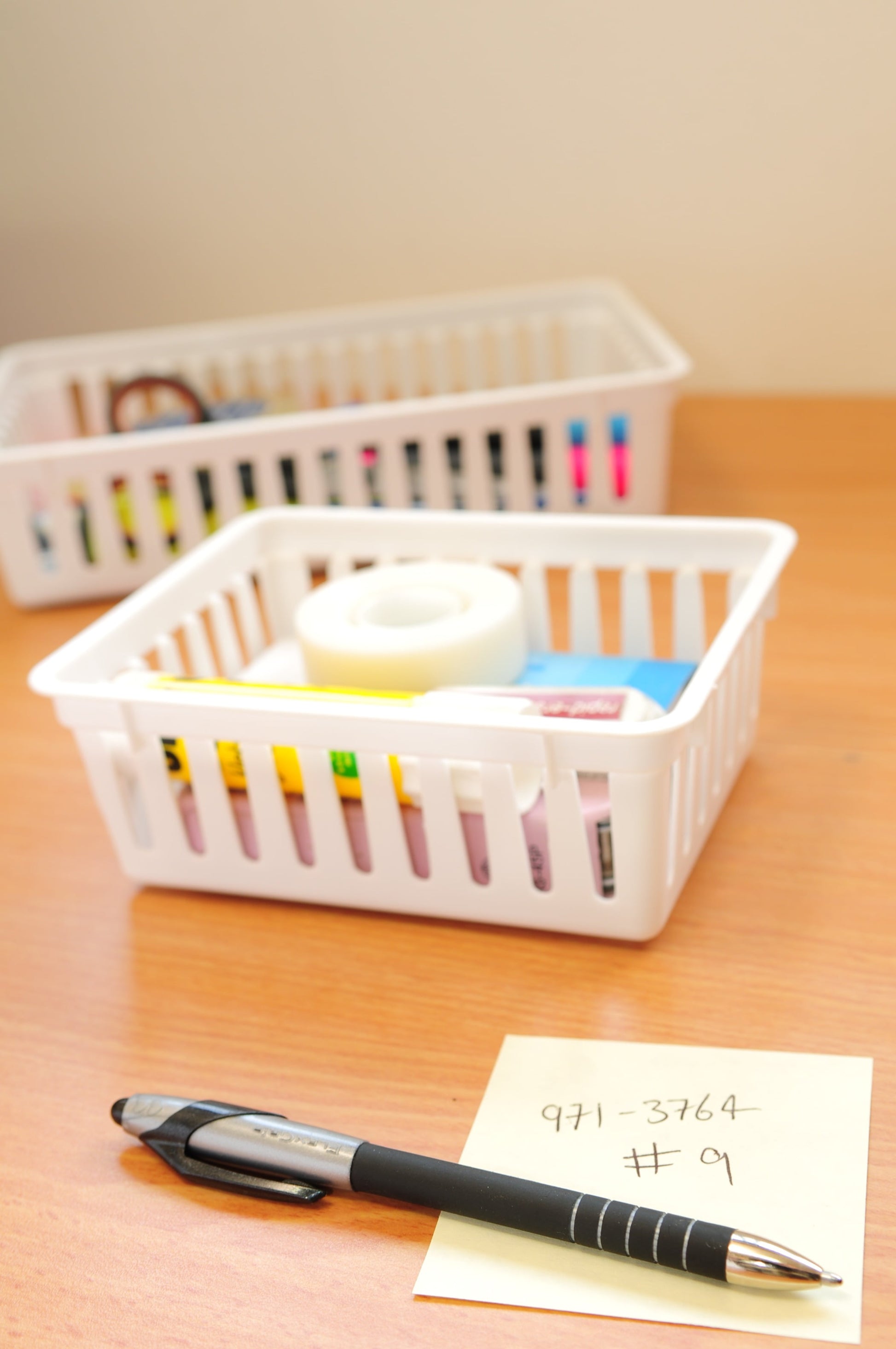 12-Pack of Stackable Square Mini Plastic Storage Tray Organizers for Kitchen
