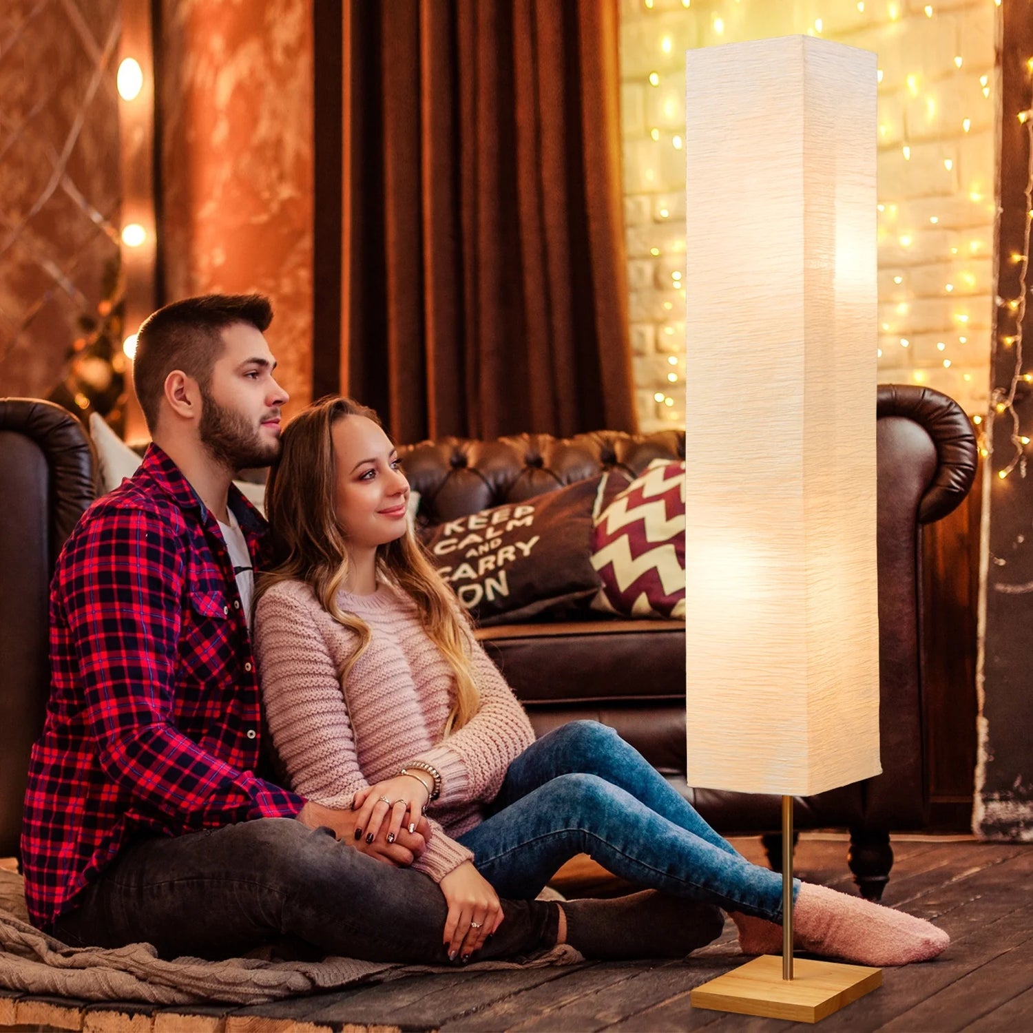 65-Inch Modern 3-Way Dimmable LED Floor Lamp for Bedroom, Office, and Livping Room (Bulbs Included)