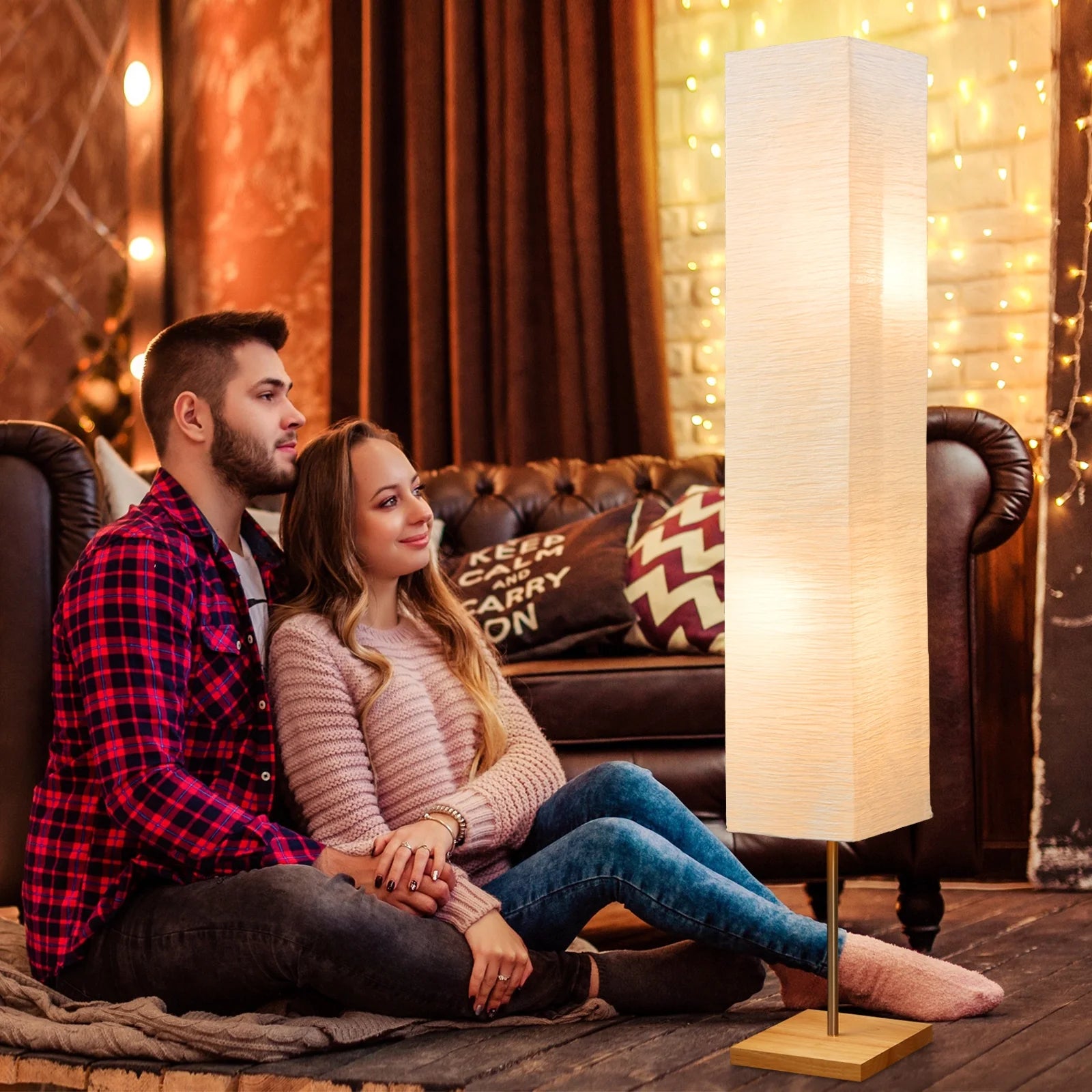 65-Inch Modern 3-Way Dimmable LED Floor Lamp for Bedroom, Office, and Livping Room (Bulbs Included)