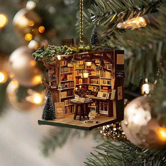 Adorna tu Navidad con Elegancia: Colgante Acrílico para Árbol de Navidad - Decoración Pastel para el Hogar