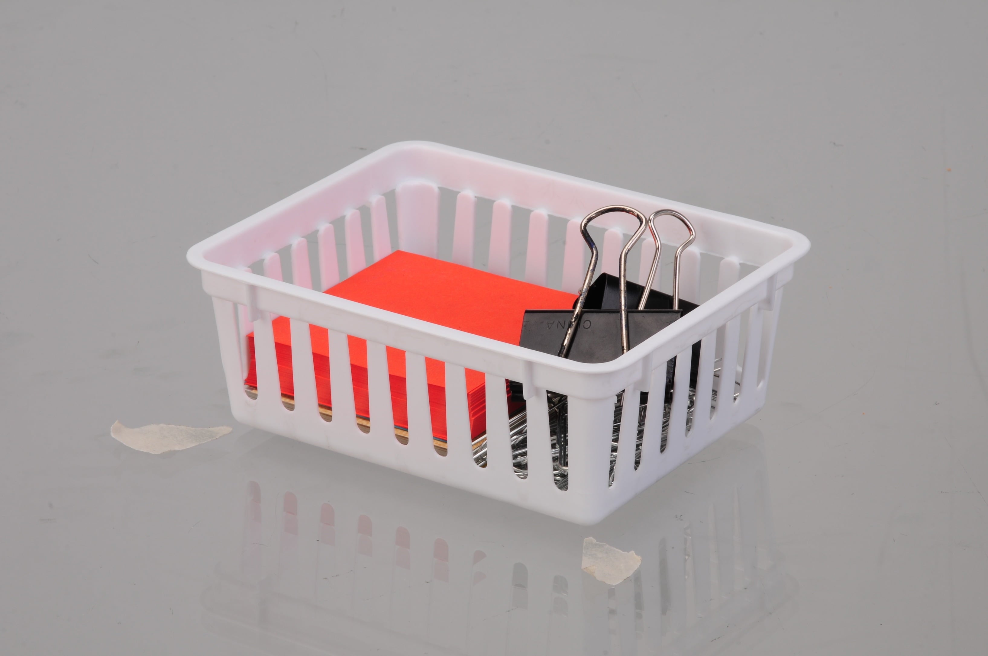 12-Pack of Stackable Square Mini Plastic Storage Tray Organizers for Kitchen