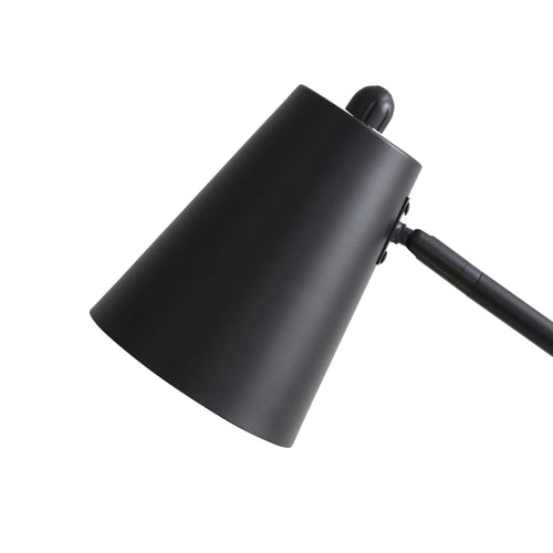 64-Inch Black Architect Floor Lamp with Matte Metal Finish