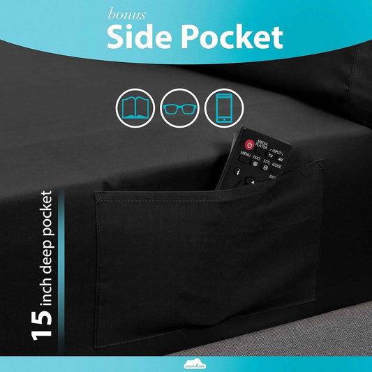 California King Sheet Set – 6 Piece Cooling Microfiber Bed Sheets