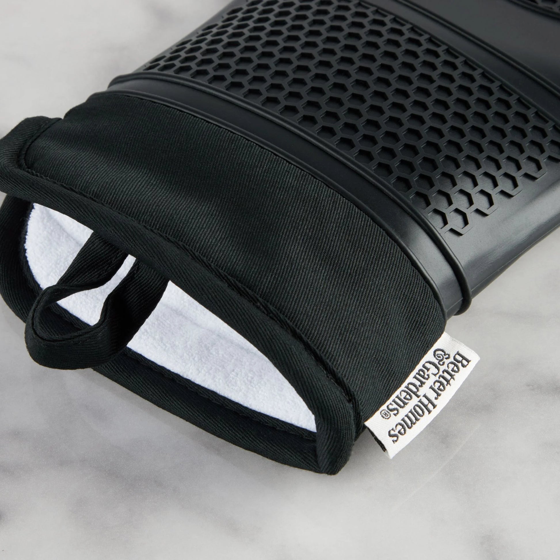 4-Piece Black Oven Mitt, Potholder, and Mini Mitt Set