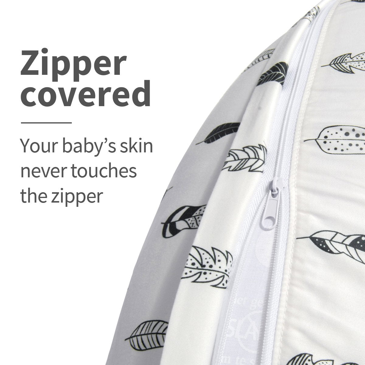 Nursing Pillow Cover for Infants - Soft and Comfortable Feather Design, Ideal for Maternity Breastfeeding Support