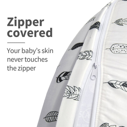 Nursing Pillow Cover for Infants - Soft and Comfortable Feather Design, Ideal for Maternity Breastfeeding Support