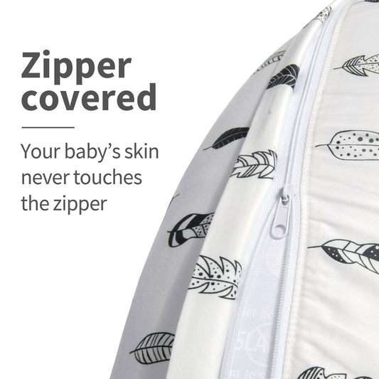 Nursing Pillow Cover for Infants - Soft and Comfortable Feather Design, Ideal for Maternity Breastfeeding Support