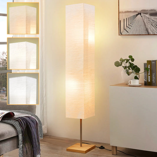 65-Inch Modern 3-Way Dimmable LED Floor Lamp for Bedroom, Office, and Livping Room (Bulbs Included)