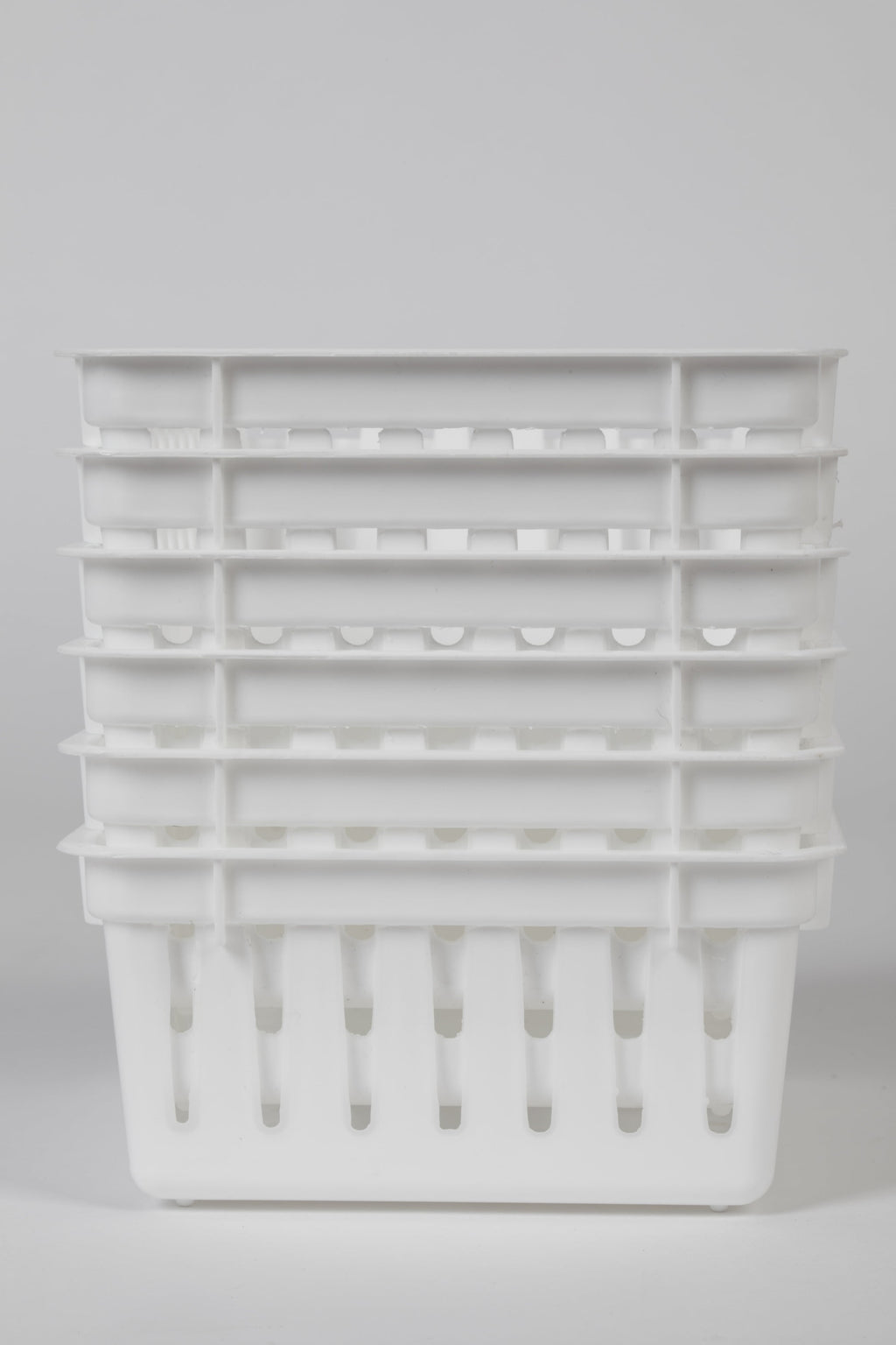 12-Pack of Stackable Square Mini Plastic Storage Tray Organizers for Kitchen