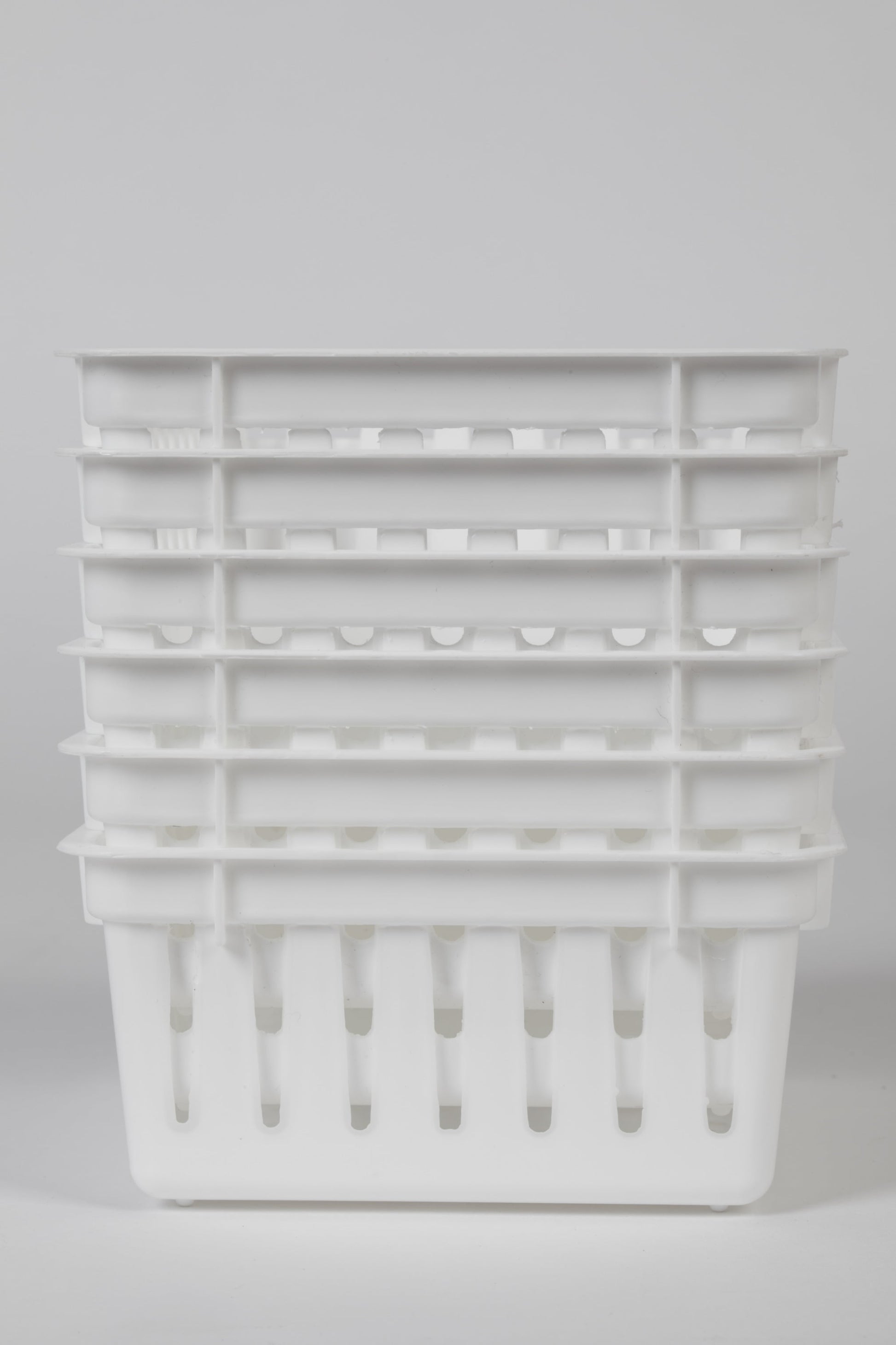 12-Pack of Stackable Square Mini Plastic Storage Tray Organizers for Kitchen