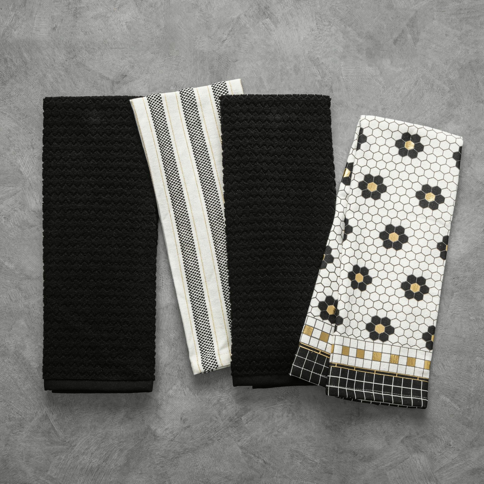 Penny Tile Kitchen Towel Set - 4-Pack
