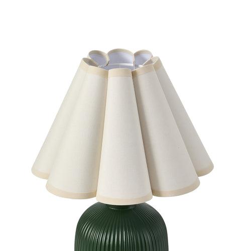Elegant 12.5" Green Ceramic Table Lamp for Stylish Illumination