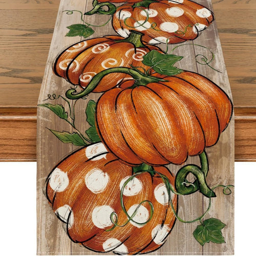 Camino De Mesa Para Otoño 1Pza 12,99X70,86 Pulgadas Camino De Mesa De Acción De Gracias Decoración De Escritorio Con Tema De Otoño