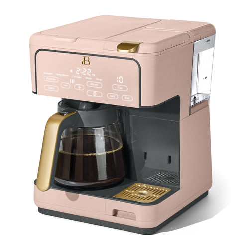 Multi-Brew 12-Cup Programmable Drip and Single-Serve Coffee Maker in Rose by Drew Barrymore