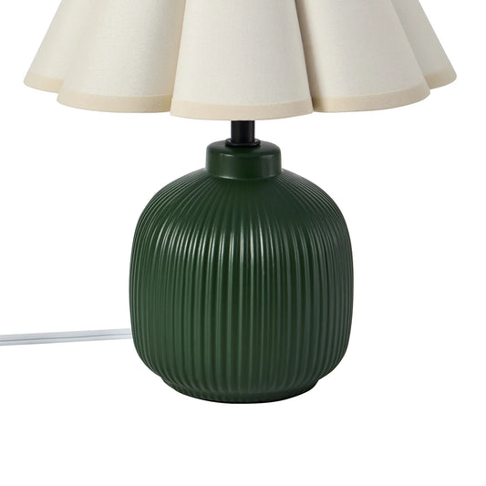 Elegant 12.5" Green Ceramic Table Lamp for Stylish Illumination