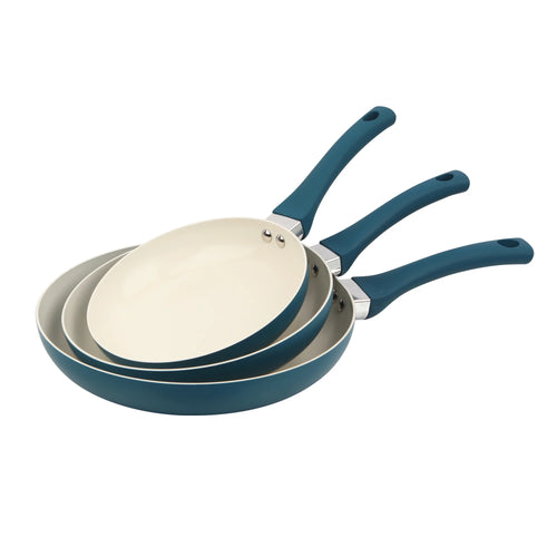 Aluminum Nonstick Ceramic Three-Piece Frypan Set