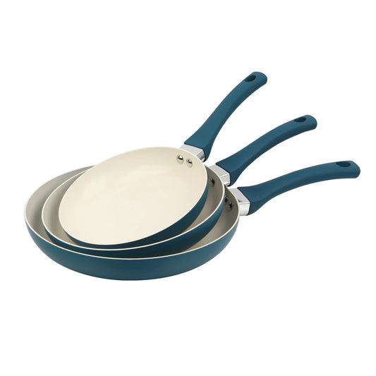 Aluminum Nonstick Ceramic Three-Piece Frypan Set