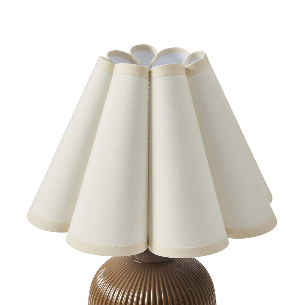12.5" Brown Ceramic Table Lamp for Stylish Home Decor