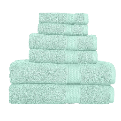 Luxurious 6-Piece Aqua Towel Set - MJ's Home essentials
