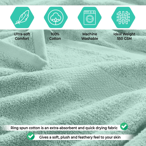 Luxurious 6-Piece Aqua Towel Set - MJ's Home essentials