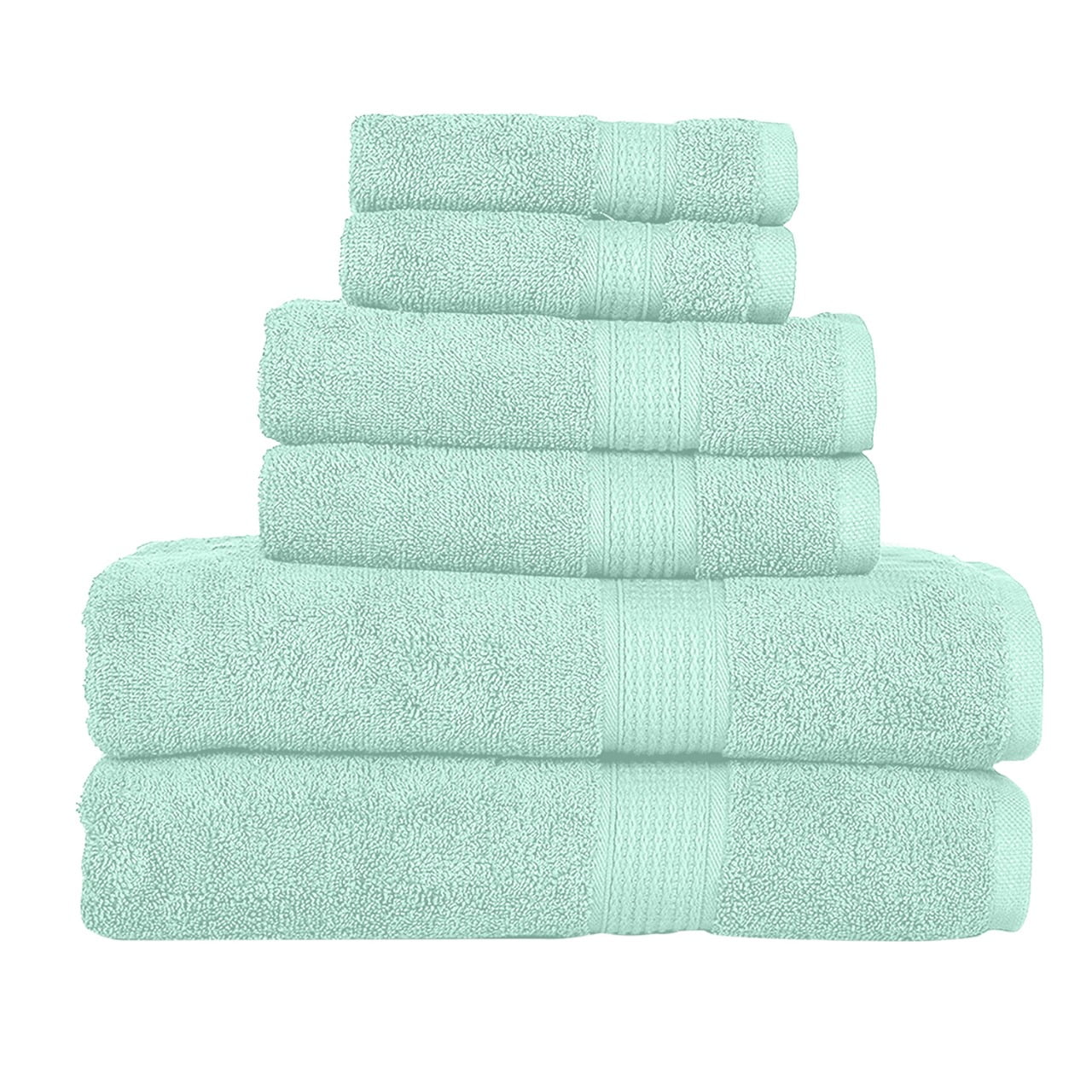 Luxurious 6-Piece Aqua Towel Set - MJ's Home essentials