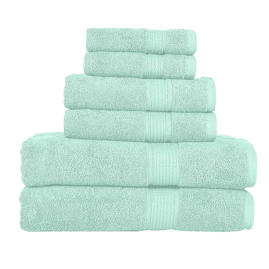 Luxurious 6-Piece Aqua Towel Set - MJ's Home essentials
