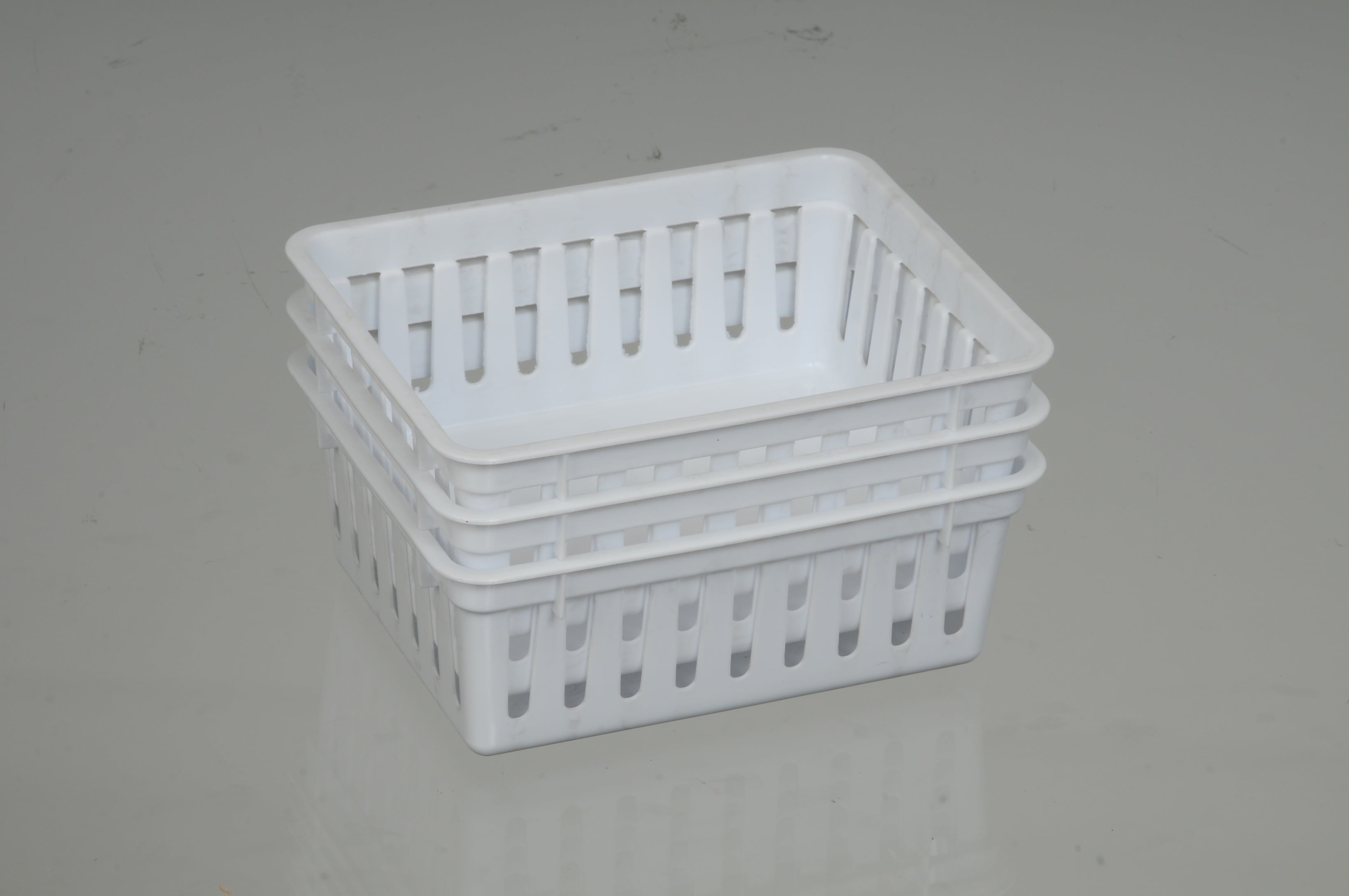 12-Pack of Stackable Square Mini Plastic Storage Tray Organizers for Kitchen