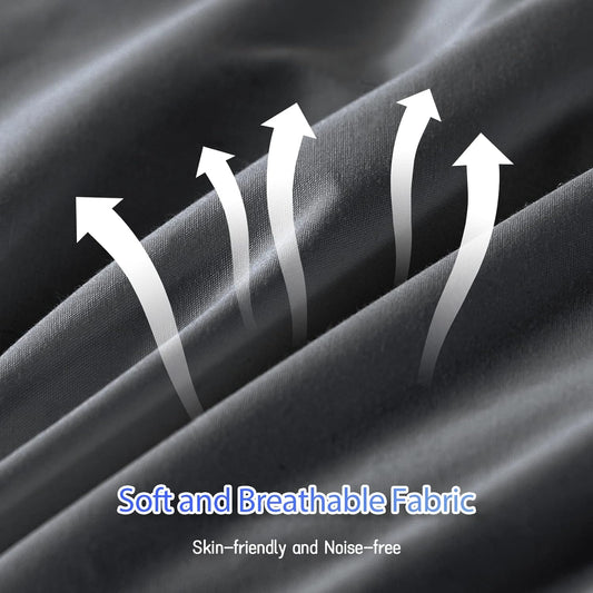 Twin Size All-Season Dark Grey Comforter Duvet Insert - Quilted Down Alternative Bedding with Corner Tabs - Soft and Fluffy, Machine Washable