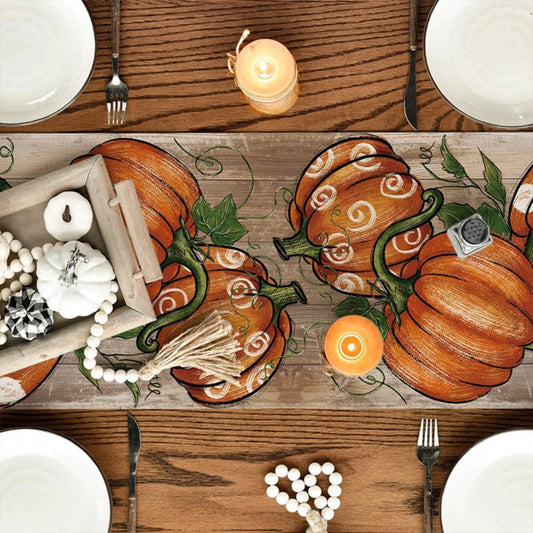 Camino De Mesa Para Otoño 1Pza 12,99X70,86 Pulgadas Camino De Mesa De Acción De Gracias Decoración De Escritorio Con Tema De Otoño