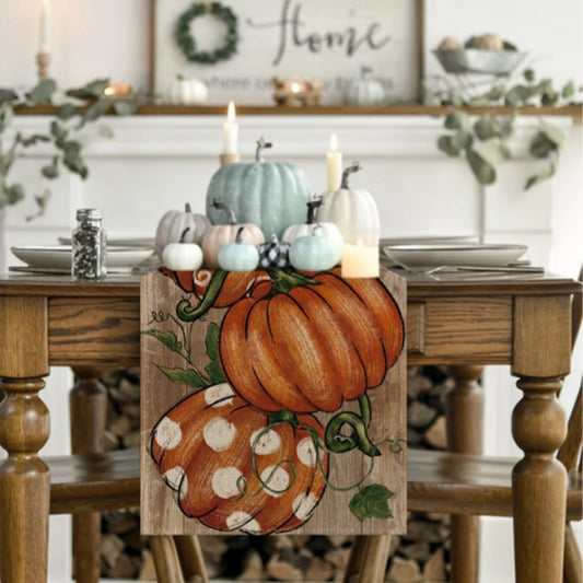 Camino De Mesa Para Otoño 1Pza 12,99X70,86 Pulgadas Camino De Mesa De Acción De Gracias Decoración De Escritorio Con Tema De Otoño