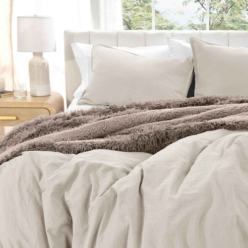 Twin/Twin XL Microfiber Duvet Cover Set – Fog, All Seasons